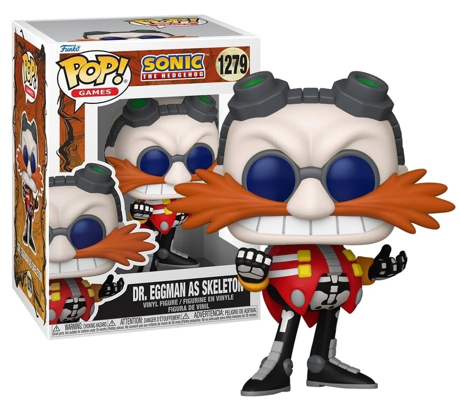 Sonic the Hedgehog POP! Games Vinyl Figure Skeleton Robotnik 9 cm